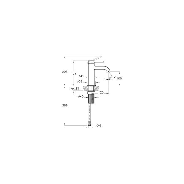 Artema Minimax Round Lavabo Bataryası Krom A43530
