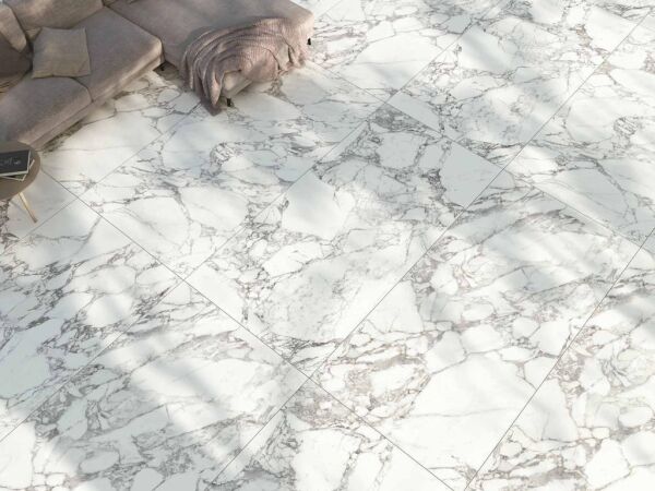 Kütahya Seramik 120*240 Arabescato Rektifiye Parlak Nano