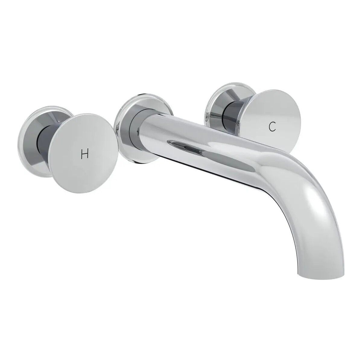 Vitra Liquid A42689 Ankastre Uzun Lavabo Bataryas, Krom