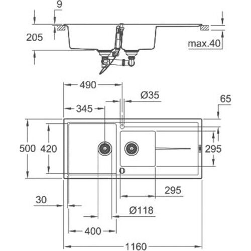 Grohe Kompozit Eviye 31643AP0