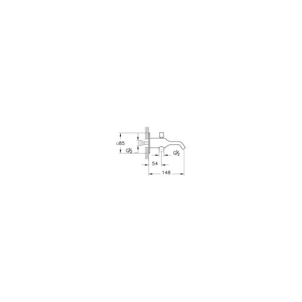Vitra Suit Çıkış Ucu (El Duşu Çıkışlı) Krom A42918