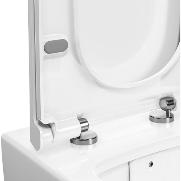 Vitra Metropole 132-003R009 İnce Klozet Kapağı, Yavaş Kapanır, Kolay Çıkabilir, Beyaz