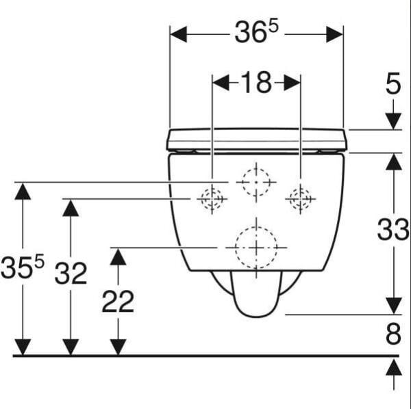 Geberit iCon Rimfree Asma Klozet ve Kapat Seti - 501.659.00.1