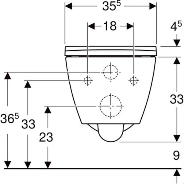Geberit Smyle Square Rimfree Asma Klozet Seti - 501.668.00.1
