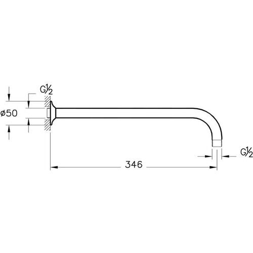 Artema Root Square Ankastre Duş Seti Krom A49280