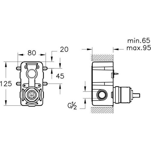 Artema Root Square Ankastre Duş Seti Krom A49280