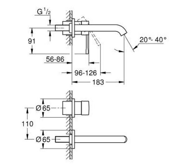 Grohe Essence İki Delikli Lavabo Bataryası M-Boyut - 29192A01