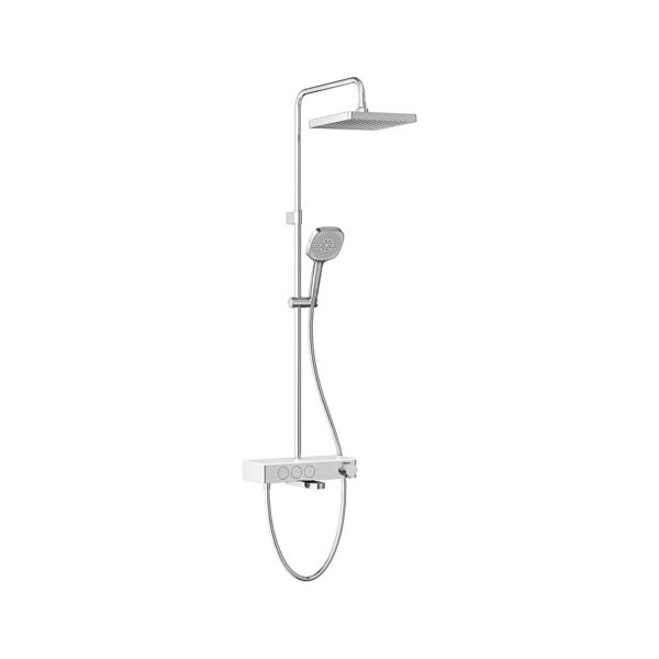 Artema Core Square Duş Sistemi Termostatik Banyo Bataryalı Krom A47310