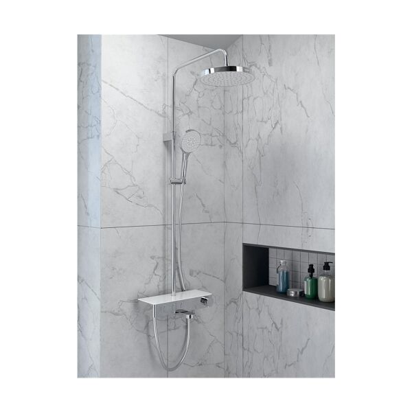 Artema Core Round 250 Duş Kolonu ve Termostatik Banyo Bataryası Sistemi A47309