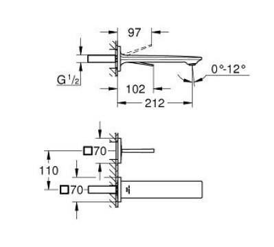 Grohe Allure İki Delikli Lavabo Bataryası M-Boyut - 19386002