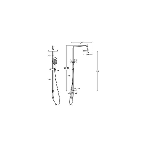 Artema Core S 250 Duş Kolonu Krom A45919