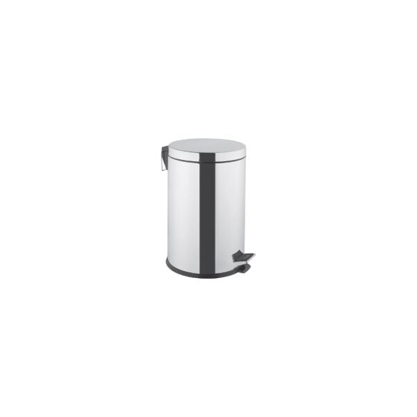 VitrA Arkitekta A44017 Yavaş Kapanır Kapaklı Çöp Kovası Krom (20 Litre)