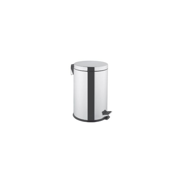 VitrA Arkitekta A44017 Yavaş Kapanır Kapaklı Çöp Kovası Krom (20 Litre)