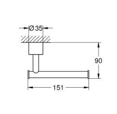 Grohe Atrio Tuvalet Kağıtlığı - 40891000