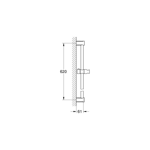 New Tempesta Cosmopolitan Duş Sürgüsü 600mm - 27521000