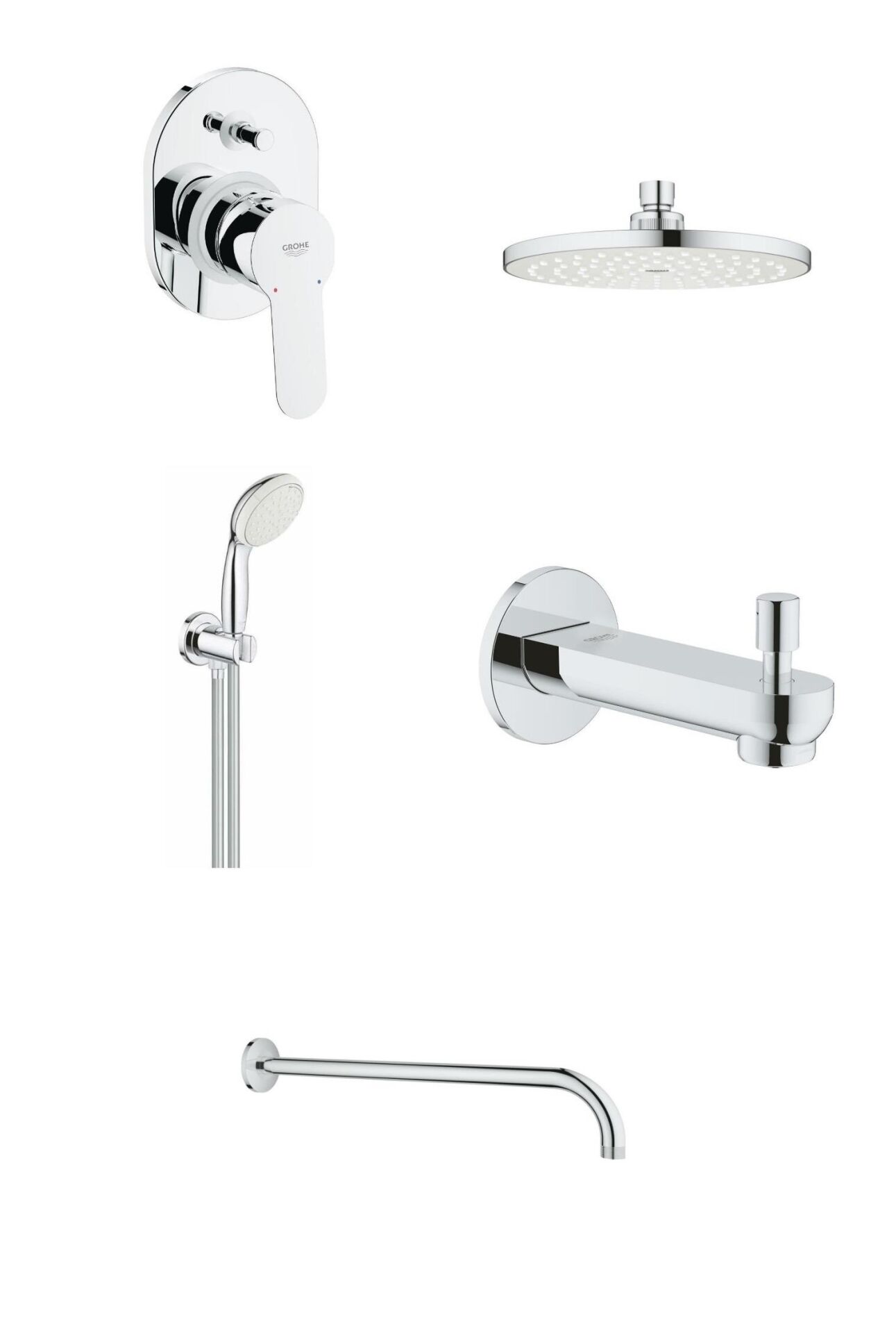 Grohe Eco Gagalı Ankastre Duş Seti - 29039000SET