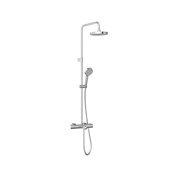 Artema Base Round Duş Sistemi Termostatik Banyo Bataryalı Krom A47303