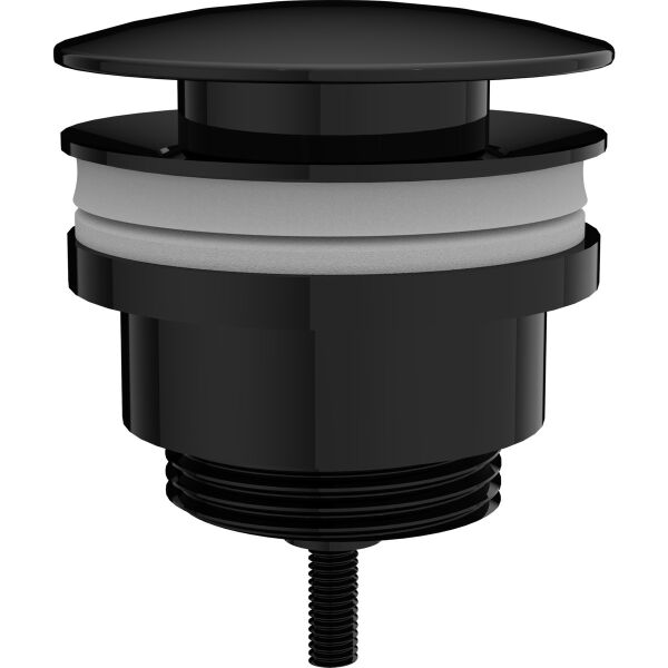 Vitra A4514939 Lavabo Yuvarlak Süzgeci, Parlak Siyah