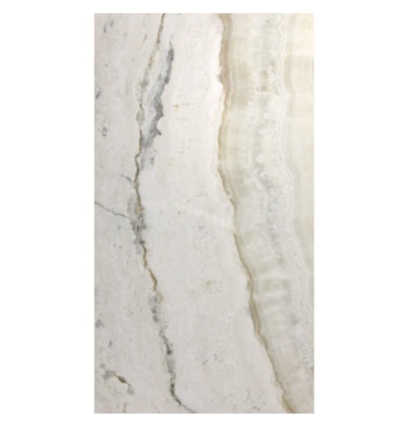 Kütahya Seramik 60*120 Oniks Beyaz Rektifiye Parlak Nano (m² fiyatıdır)