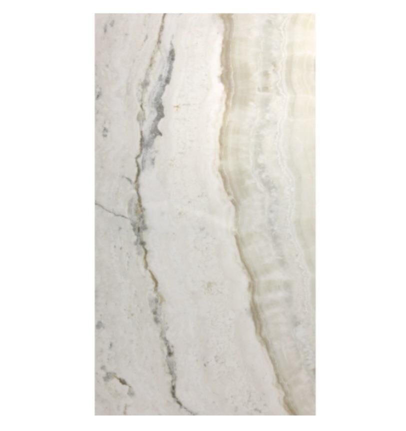Kütahya Seramik 60*120 Oniks Beyaz Rektifiye Parlak Nano (m² fiyatıdır)