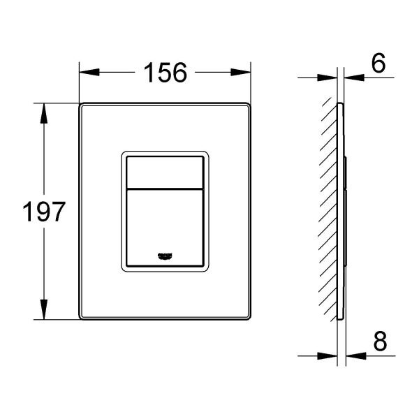 Grohe Skate Cosmopolitan Ahşap Rezervuar Paneli Kiraz