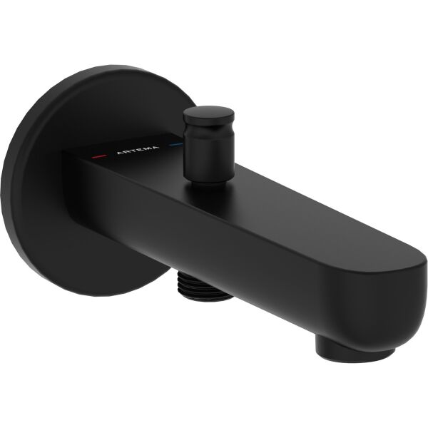 Artema Root Round A4312636 Çıkış Ucu El Duşu Çıkışlı, Mat Siyah