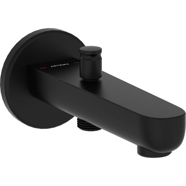 Artema Root Round A4312636 Çıkış Ucu El Duşu Çıkışlı, Mat Siyah