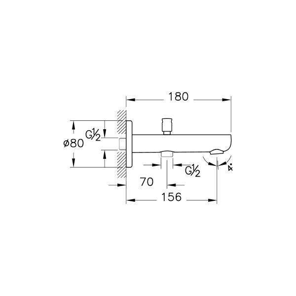 Artema Root Round A4312636 Çıkış Ucu El Duşu Çıkışlı, Mat Siyah