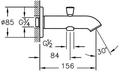 ArtemA A40564 Matrix Ankastre Banyo Batarya Çıkış Ucu