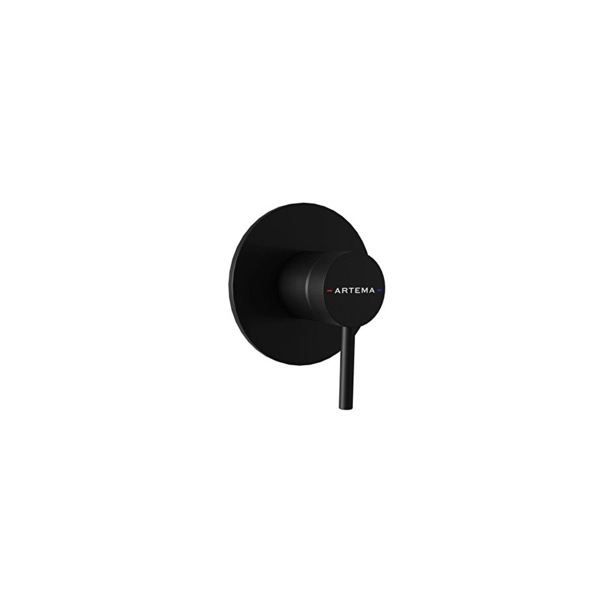 Artema Minimax Round Ankastre Mekanik Duş Bataryası Mat Siyah A4371036