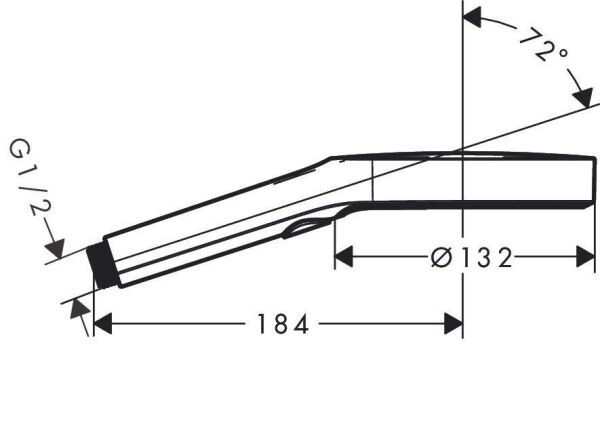 Hansgrohe Rainfinity® El Duşu 130 3jet Mat beyaz - 26864700