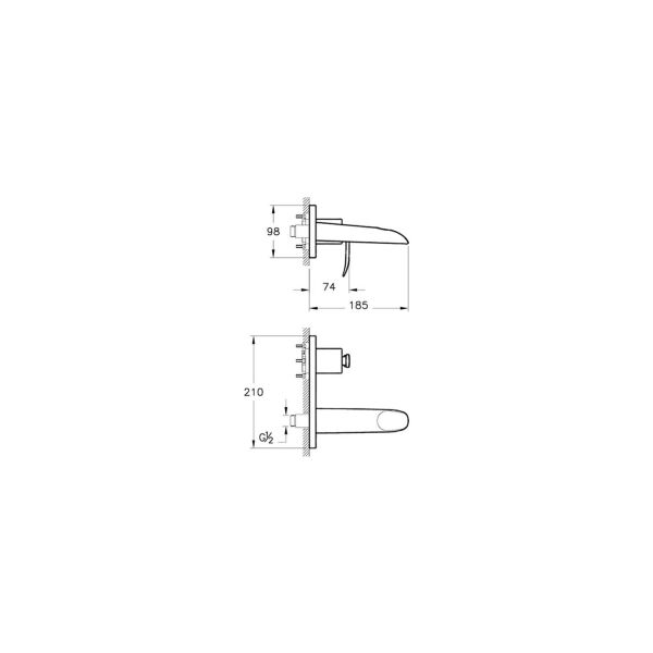 Artema T4 Ankastre Şelale Lavabo Bataryası