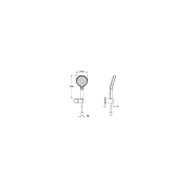 Artema Core Round El Duşu 3f 120MM Krom A45914