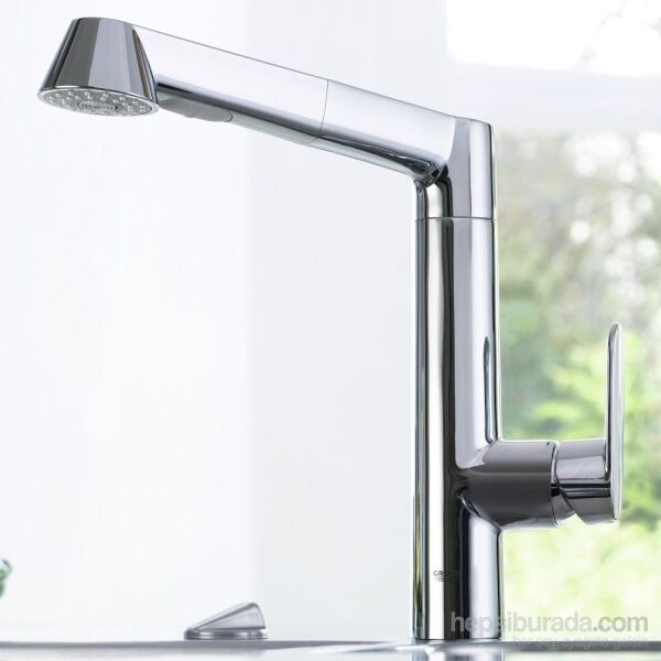 Grohe K7 Tek Kumandalı Spiralli Eviye Bataryası - 32176000