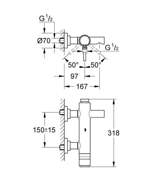 Grohe Atrio Tek Kumandalı Banyo Bataryası - 32652001