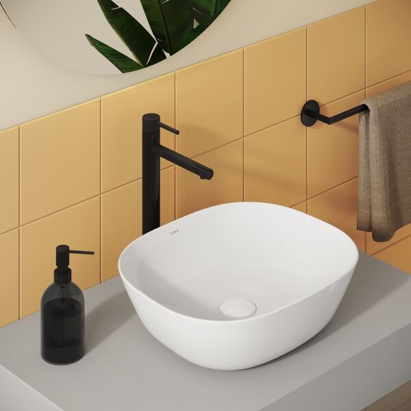 Vitra Origin A4255836WTC Lavabo Bataryası (Yüksek Large), Mat Siyah