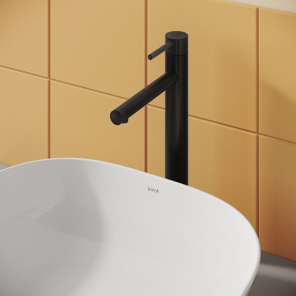Vitra Origin A4255836WTC Lavabo Bataryası (Yüksek Large), Mat Siyah