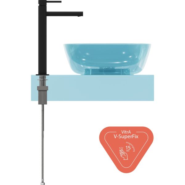 Vitra Origin A4255836WTC Lavabo Bataryası (Yüksek Large), Mat Siyah