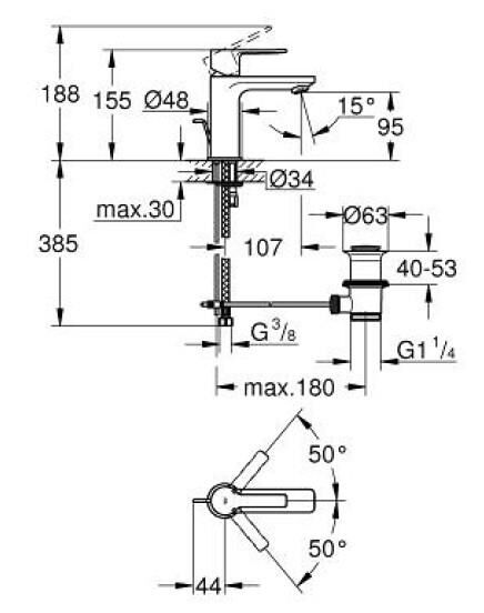 Grohe Lineare Lavabo Bataryası XS-Boyut - 32109AL1