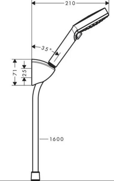 Hansgrohe Vernis Ankastre Duş Seti Gagalı - 71466000set1