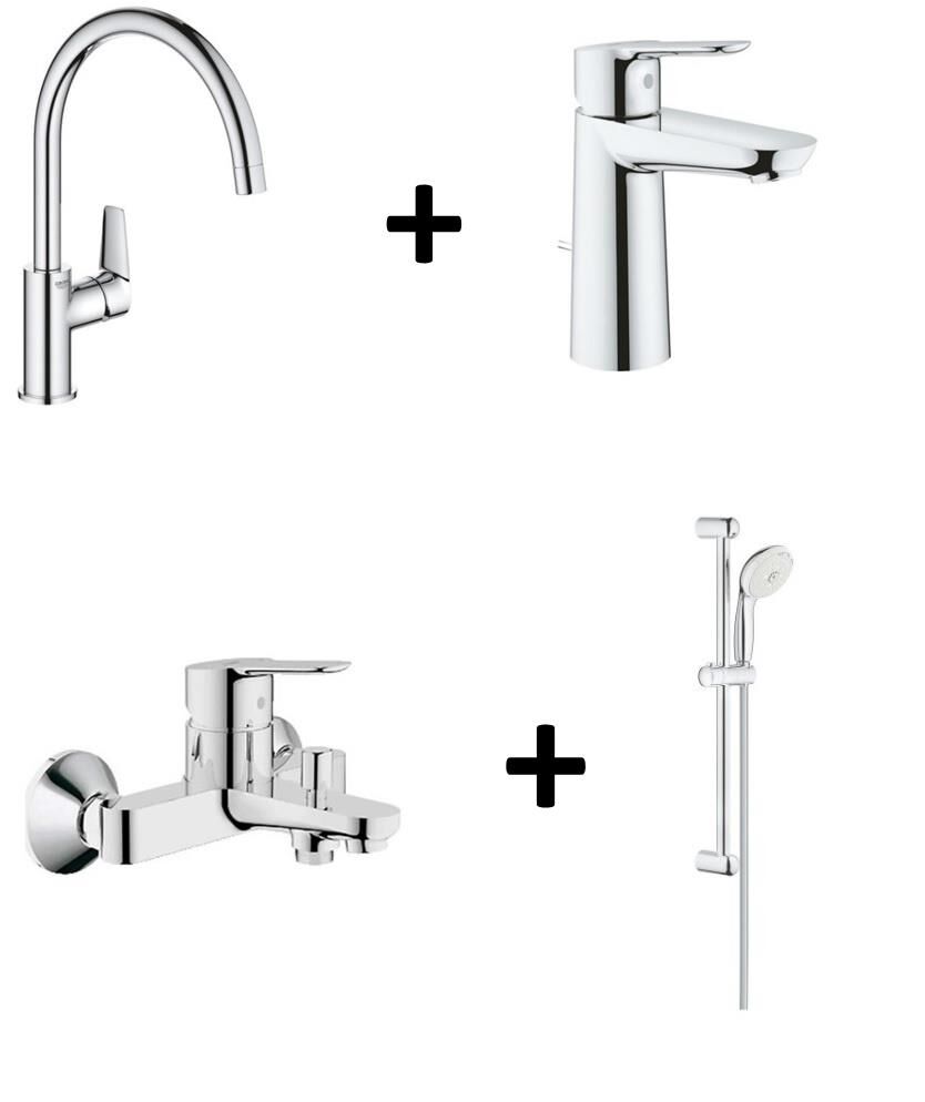 Grohe Bauedge Batarya 4'lü Set - 31367001set