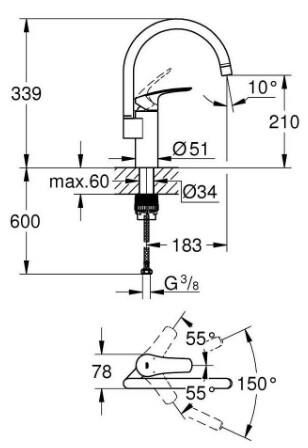 Grohe Eurosmart Batarya 4'lü Set - 33202003Set