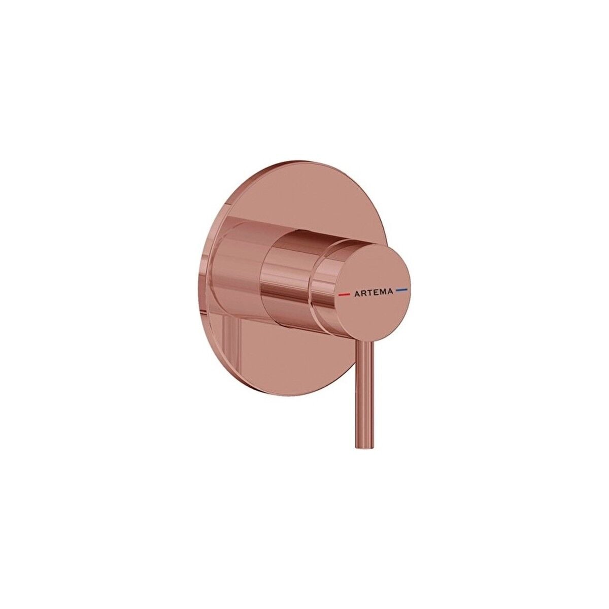 Artema Minimax Round Ankastre Mekanik Duş Bataryası Minibox Soft Bakır A4371029