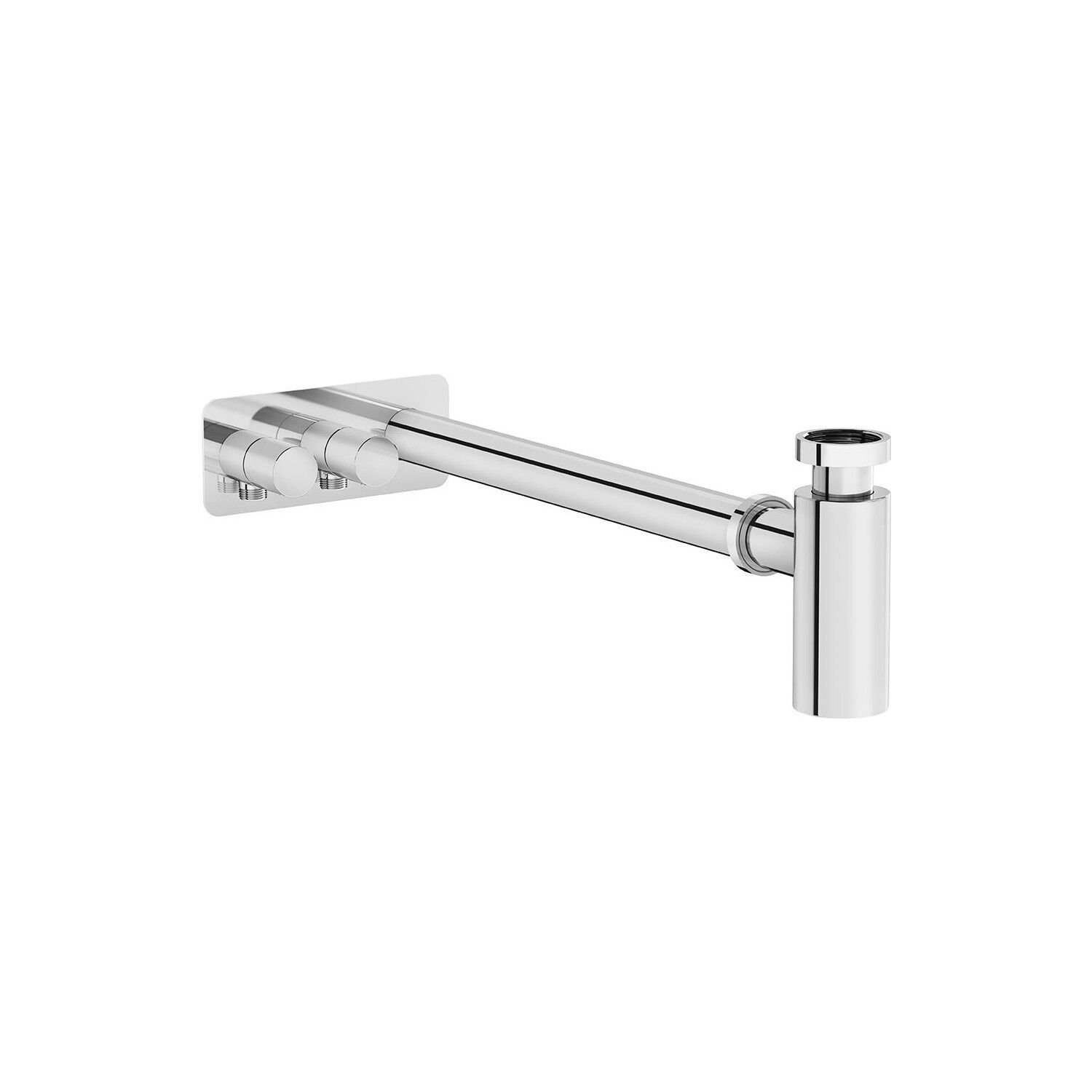 VitrA Origin A45156 Lavabo Sifon Seti Asimetrik Rozetli Krom