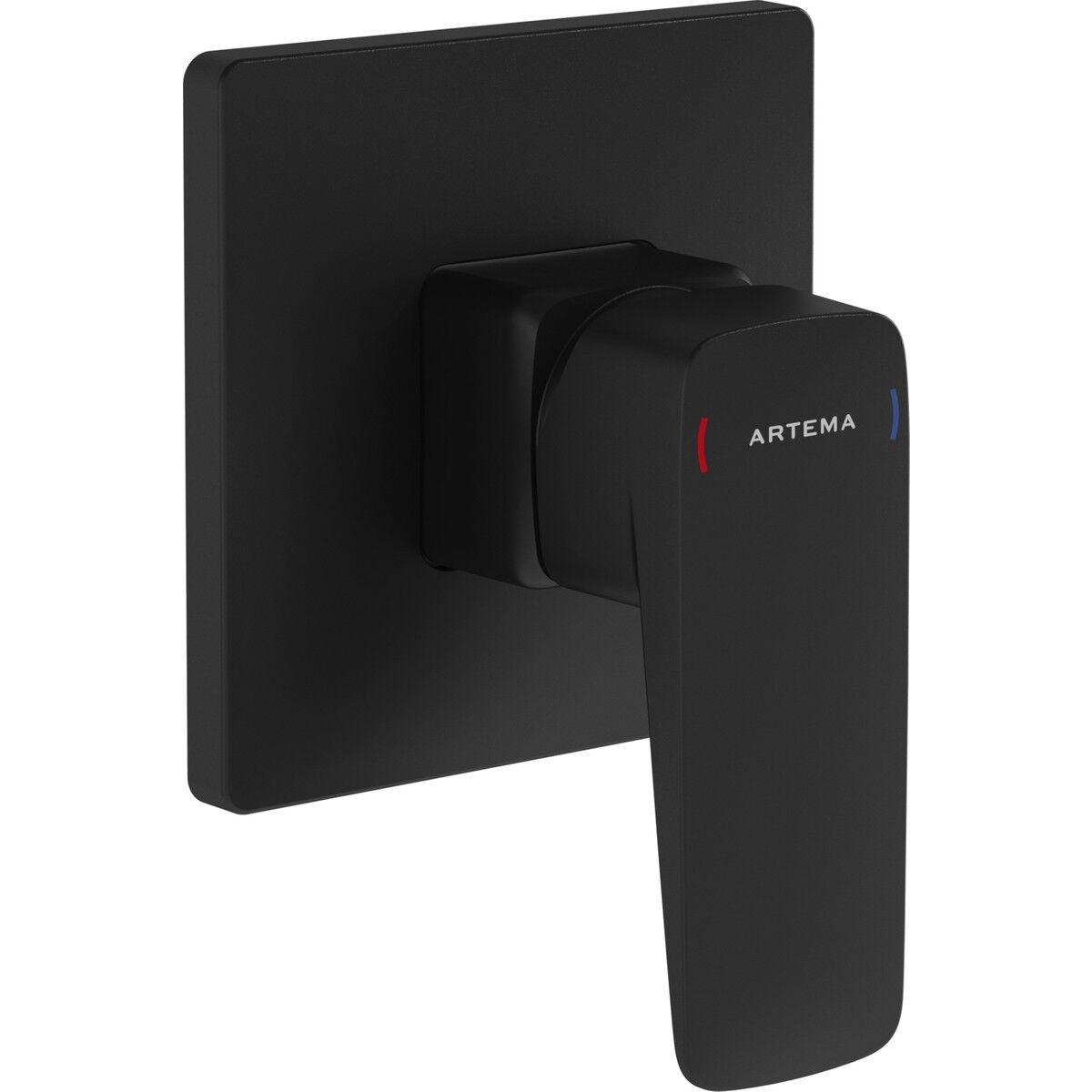 Artema Root Square A4275136 Ankastre Duş Bataryası, Sıva Üstü Grubu, Mat Siyah