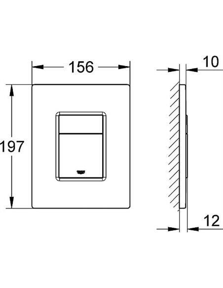 Grohe Skate Cosmopolitan Gömme Rezervuar Kumanda Paneli - 38859XG0