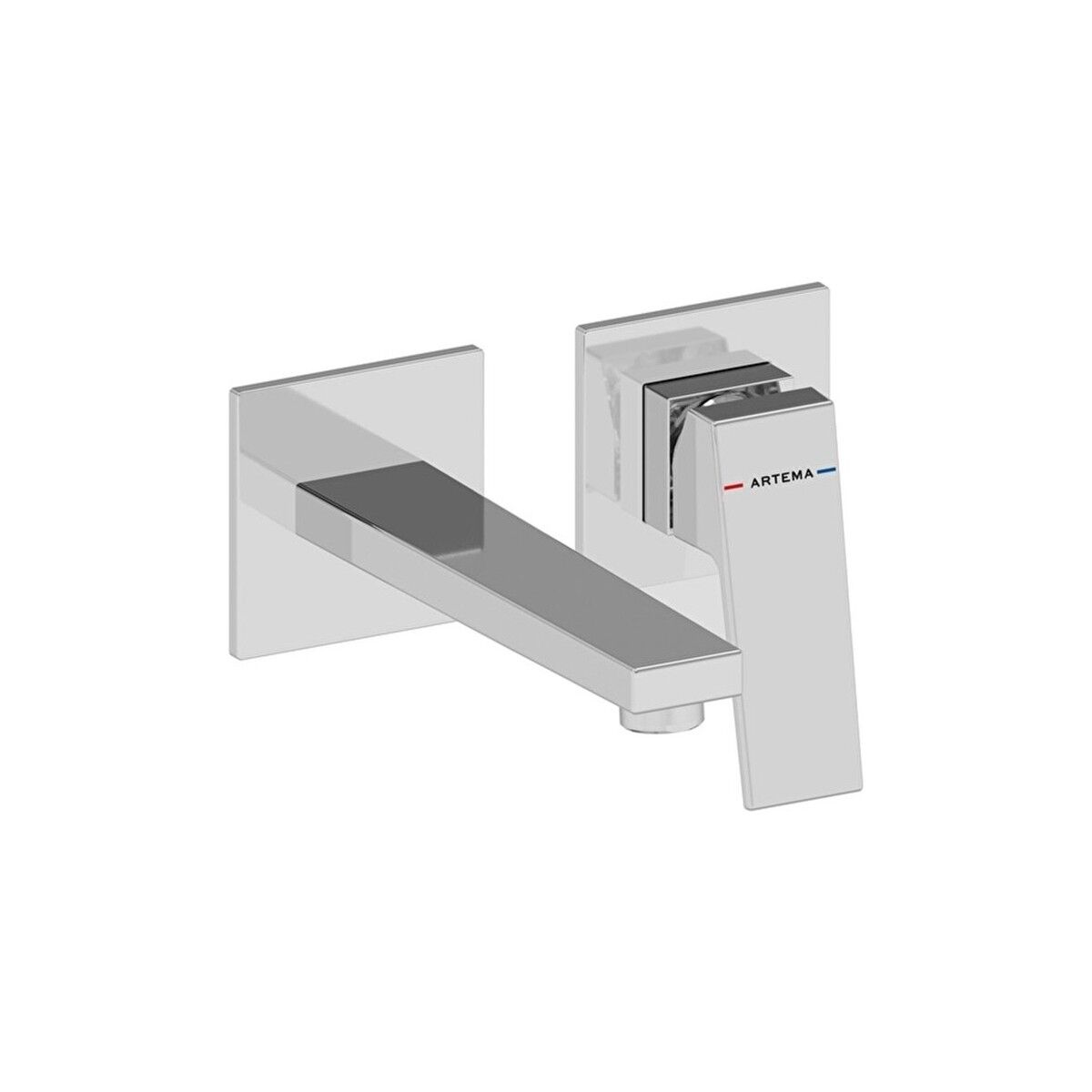 Artema Minimax Square Ankastre Lavabo Bataryası Kısa Krom A43592