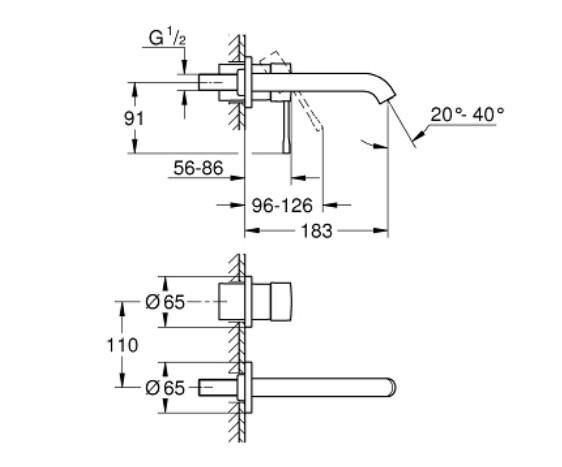 Grohe Essence İki Delikli Lavabo Bataryası M-Boyut - 29192GN1
