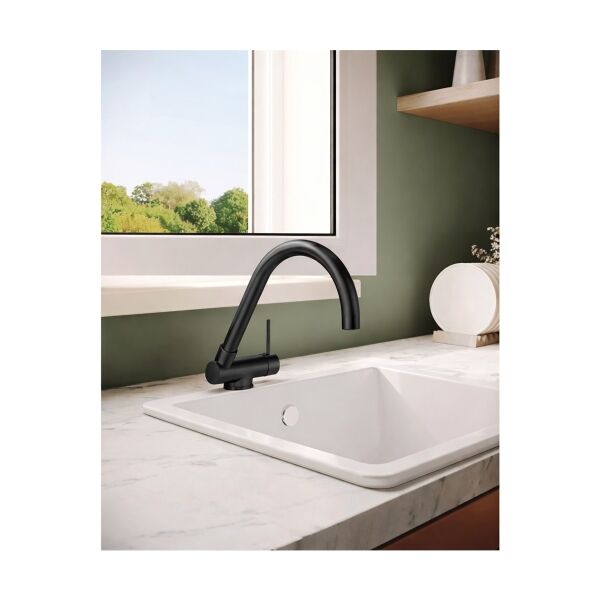 Artema Masterline Eviye Bataryası (C Tipi Katlanır) Mat Siyah A4351836