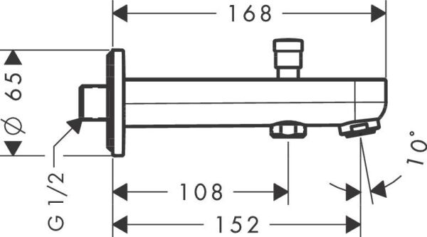 Hansgrohe HG Yönl.li Gaga 152mm - 31417000